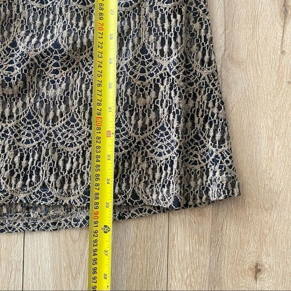 Papillon Crochet Lace Open Back A-Line Mini Dress Womens Size Small - Picture 6 of 7